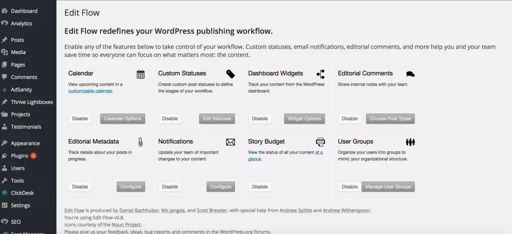 EditFlow-WordPress协作编辑插件折纸SEO