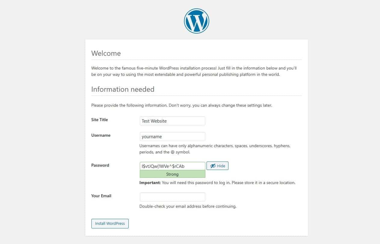 2021年最新版本WordPress本地环境搭建与安装教程折纸SEO