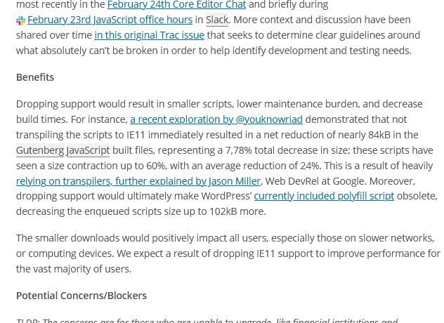 WordPress欲放弃兼容IE 11浏览器 使用率低于1%_seo快排软件