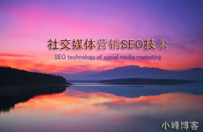 关于利于社交媒体营销SEO手艺